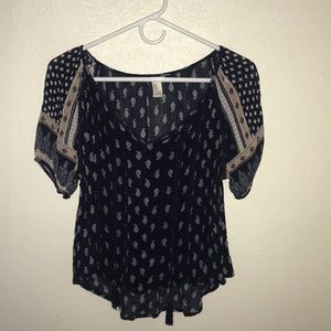 printed loose top